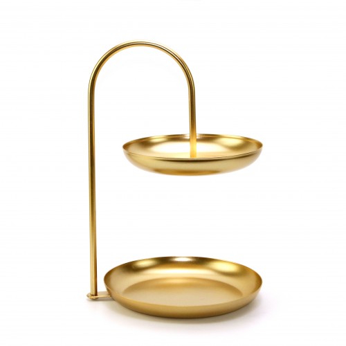 Two-Layer Gold Accessories Tray