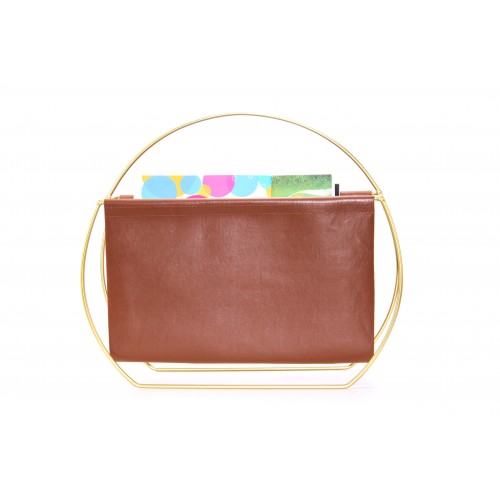 Leather Magazine Holder