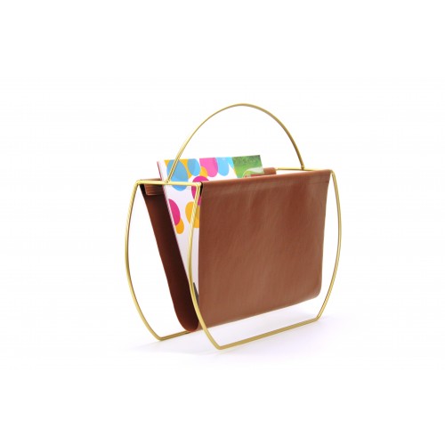 Leather Magazine Holder