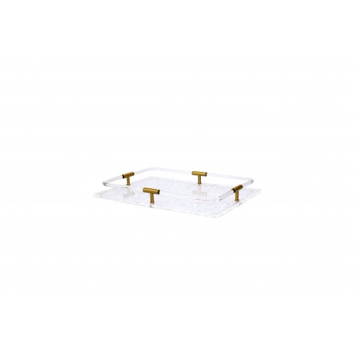 Crystal Clear Rectangle Tray