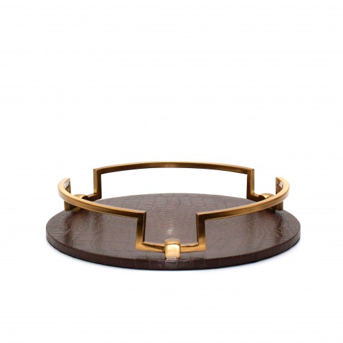 Brown Leather Tray