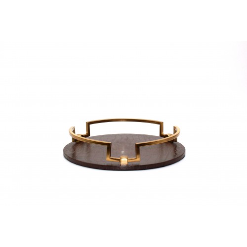 Brown Leather Tray