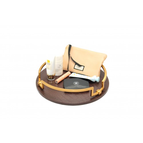 Brown Leather Tray
