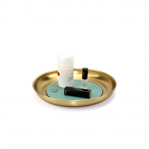 Leather & Brass Tray(Middle)