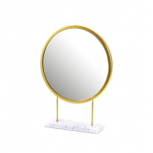 Gold & Marble Mirror